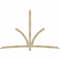 Ekena Millwork Davenport Rough Sawn Timber Gable Bracket, Douglas Fir, 108"W x 72"H x 4"D x 4"F, 16/12 Pitch GBW108X72X0404DAV00RDF - alternate 1